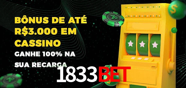 1833bet melhor bônus de depósito