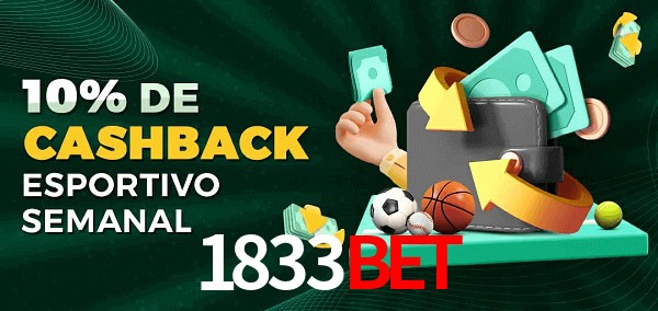 10% de bônus de cashback na 1833bet